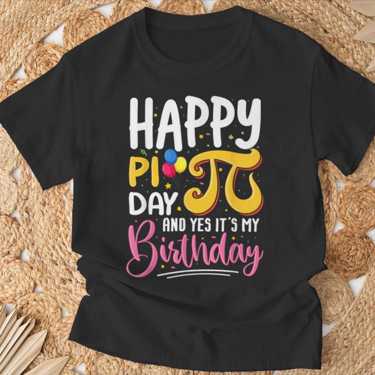 Pi Day Birthday Math Lover Happy Pi Day Yes It's My Birthday T-Shirt Gifts for Old Men