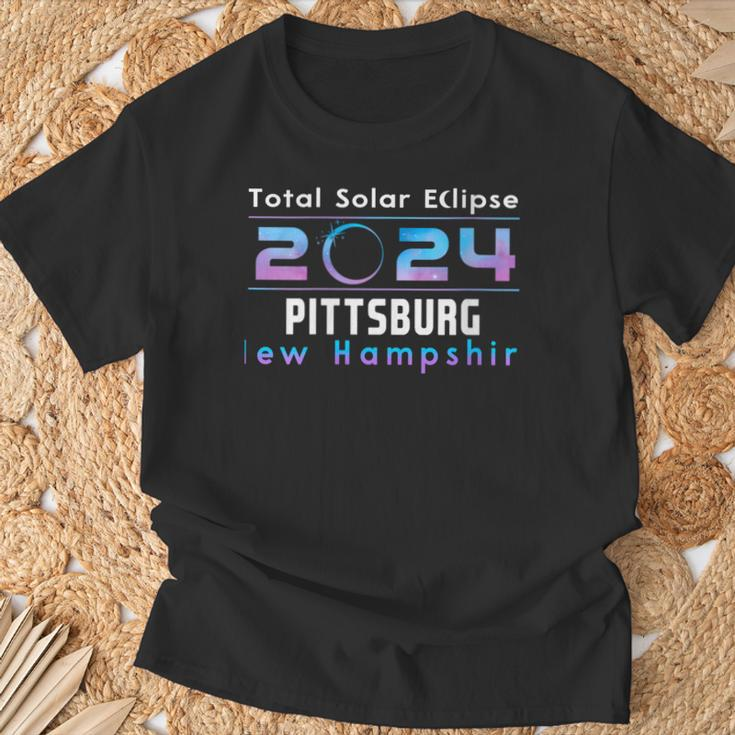 Pittsburg New Hampshire Eclipse 2024 Total Solar Eclipse T-Shirt Gifts for Old Men