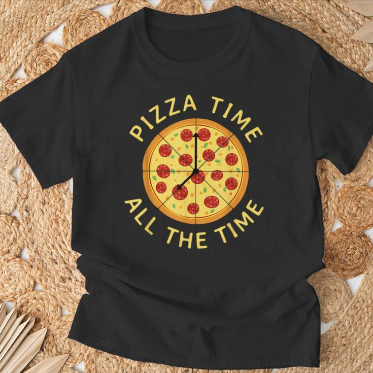Pizza Time All The Time Pizza Lover Pizzeria Foodie T-Shirt Geschenke für alte Männer