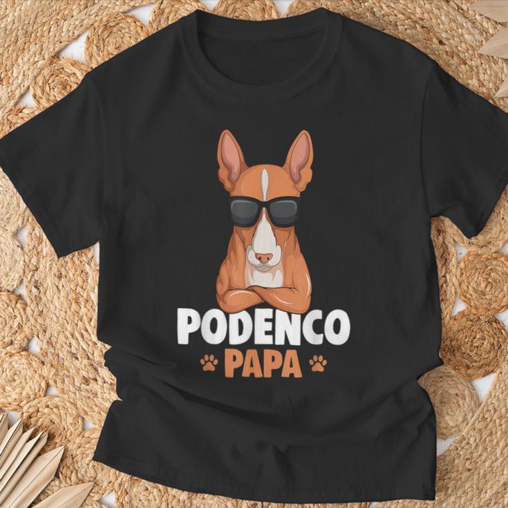 Podenco Dog Papa Podenco Ibicenco T-Shirt Geschenke für alte Männer