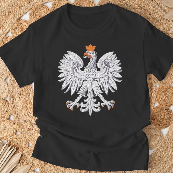 Poland Eagle Polish Symbol Sign Vintage Retro T-Shirt Geschenke für alte Männer