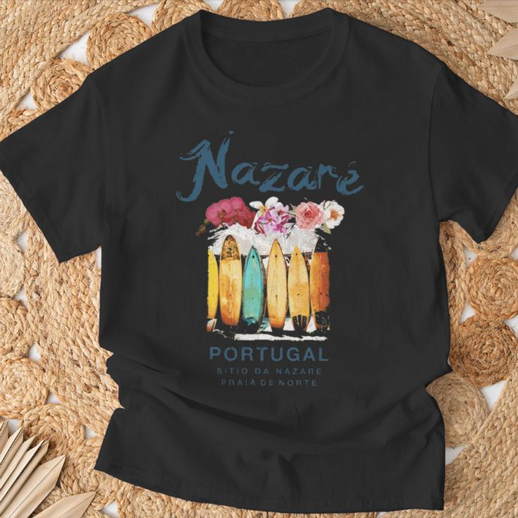 Portugal Nazare Surfing Vintage Retro T-Shirt Gifts for Old Men