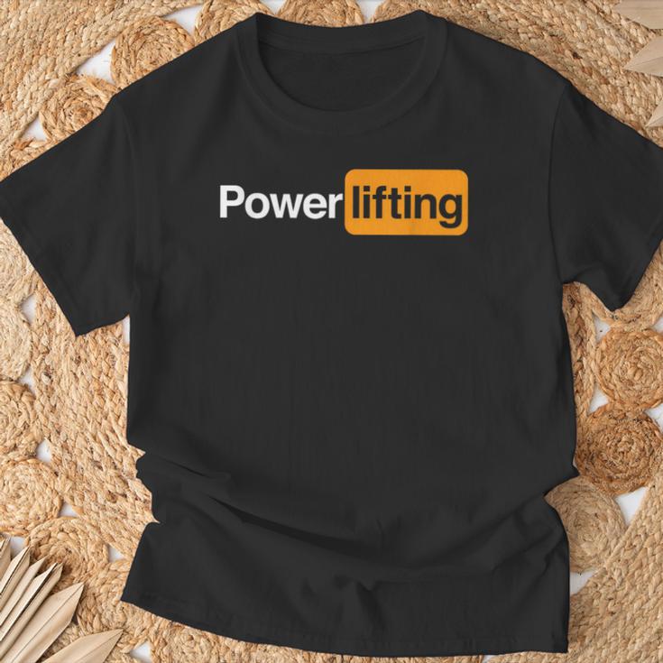 Powerlifting Kraftdreikampf T-Shirt Geschenke für alte Männer