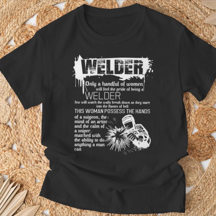 The Pride Of Being A Welder T-Shirt Gifts for Old Men