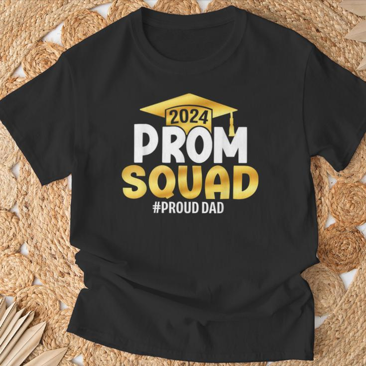 Prom Squad 2024 Graduation Prom Class Of 2024 Proud Dad T-Shirt Gifts for Old Men