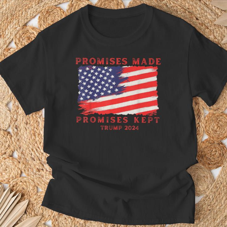 Promises Made Promises Kept Vote Trump 2024 T-Shirt Gifts for Old Men