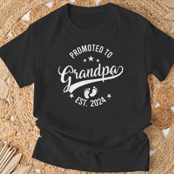 New Grandpa Gifts, Promoted To Grandpa 2024 Shirts