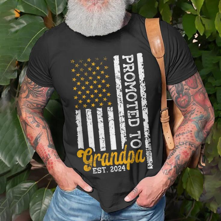 Grandpa Est Gifts, Promoted To Grandpa 2024 Shirts