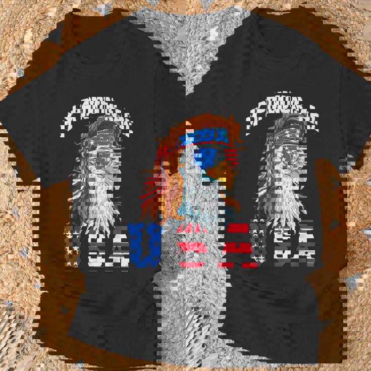 My Pronouns Are Usa Eagle American 4Th Of July T-Shirt Gifts for Old Men