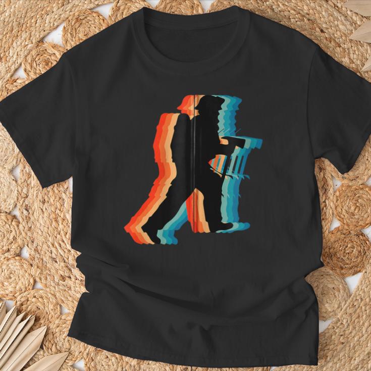 Proud Firefighter Papa Retrointage Feuerwehrmann Papa Kapuzenjacke T-Shirt Geschenke für alte Männer