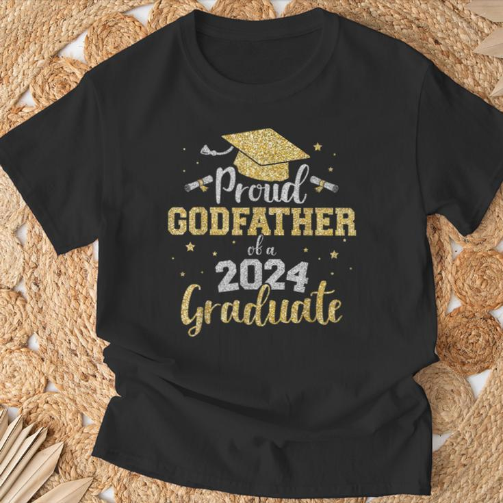 Proud Godfather Of Class Of 2024 Graduate Senior Graduation T-Shirt Gifts for Old Men