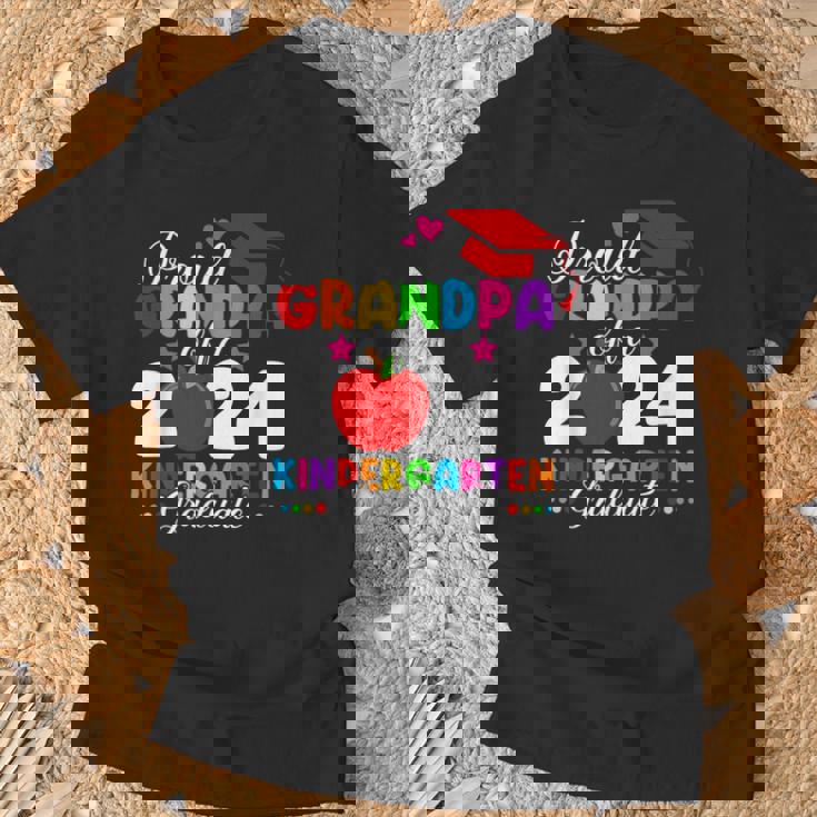 Proud Grandpa Of A 2024 Kindergarten Graduate Graduation T-Shirt Gifts for Old Men