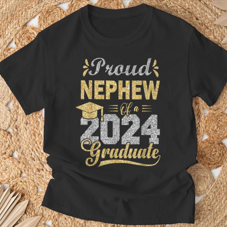 Proud Nephew Of A 2024 Graduate Graduation Senior 2024 T-Shirt Gifts for Old Men
