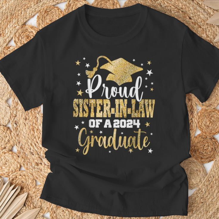 Proud Sister-In-Law Of A 2024 Graduate Class Graduation T-Shirt Gifts for Old Men
