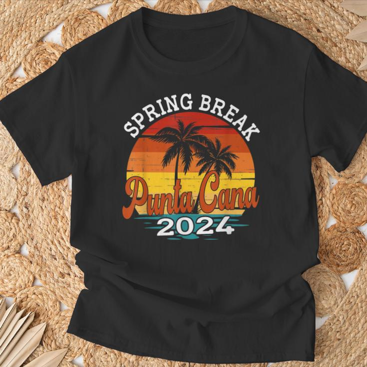 Punta Cana 2024 Spring Break Family Matching Vacation Retro T-Shirt Gifts for Old Men