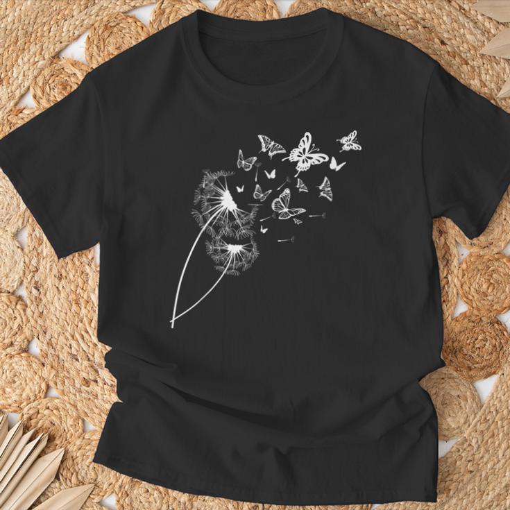 Pusteblume Butterblume Im Garten Damen T-Shirt Geschenke für alte Männer