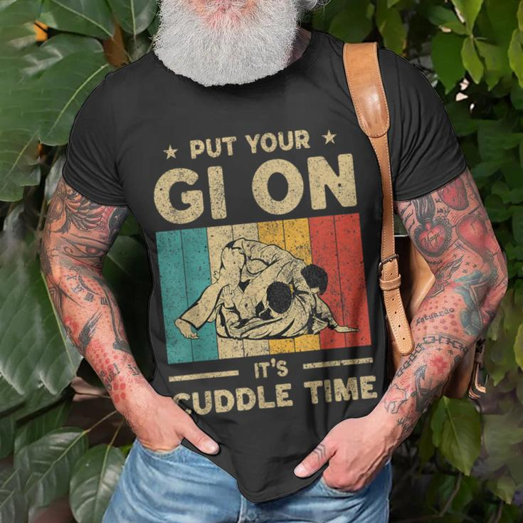 Put Your Gi On It's Cuddle Time Bjj Brazilian Jiu Jitsu T-Shirt Gifts for Old Men
