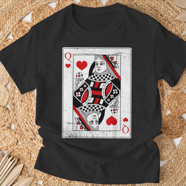Queen Of Hearts Valentines Day Cool V-Day Couple Matching T-Shirt Gifts for Old Men