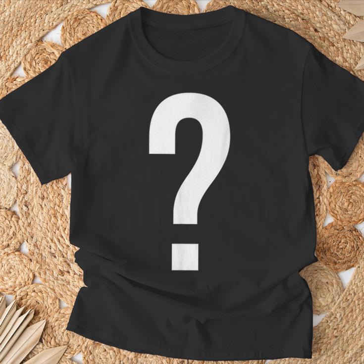 Question Mark Symbol Punctuation Mark T-Shirt Geschenke für alte Männer