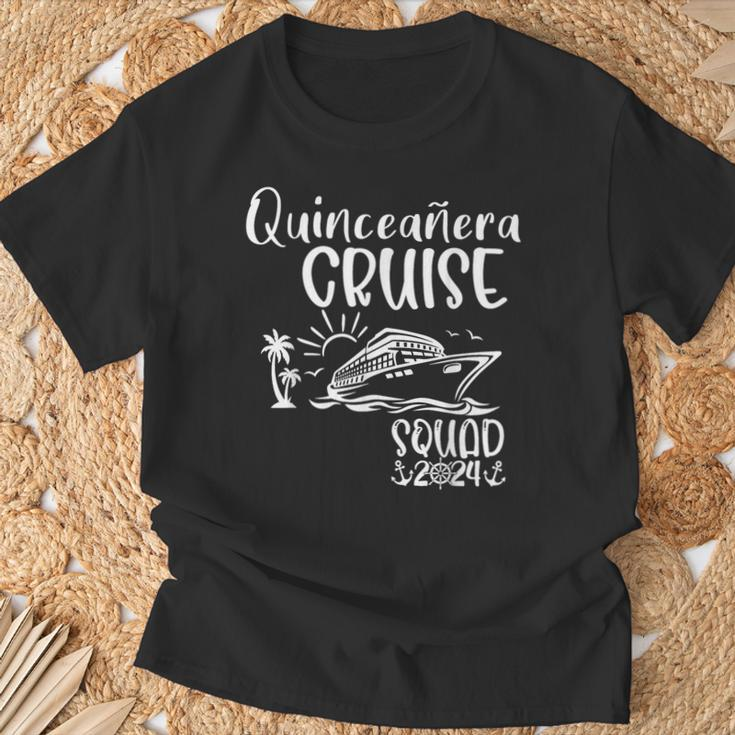 Quinceañera Cruise Squad 2024 Holiday Trip Family Matching T-Shirt Gifts for Old Men