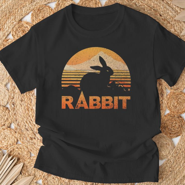 Rabbit Lover Vintage Retro T-Shirt Gifts for Old Men