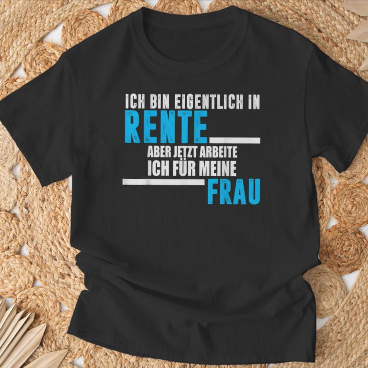 Rente For Man Saying Rentner Frau  T-Shirt Geschenke für alte Männer