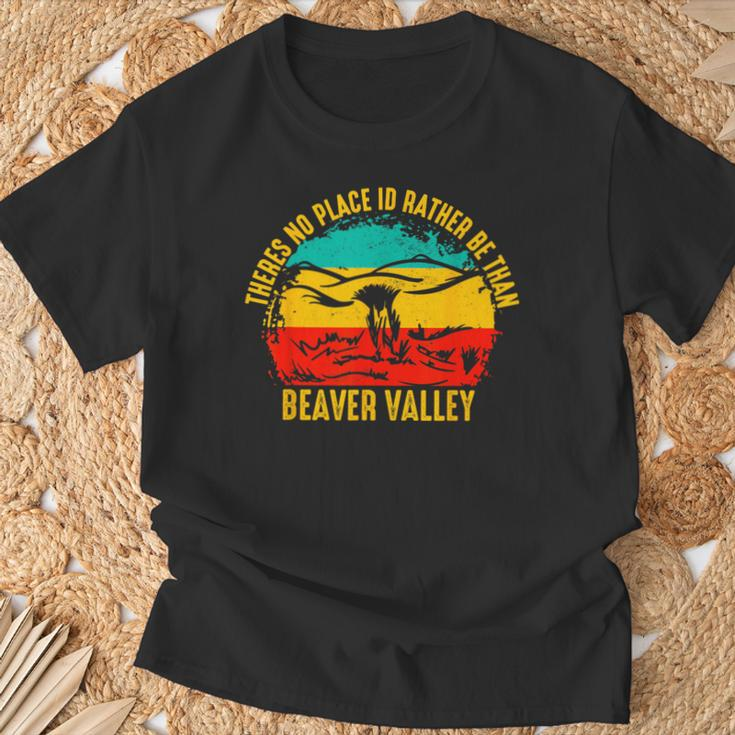 Theres No Place Id Rather Be Than Beaver Valley T-Shirt Gifts for Old Men