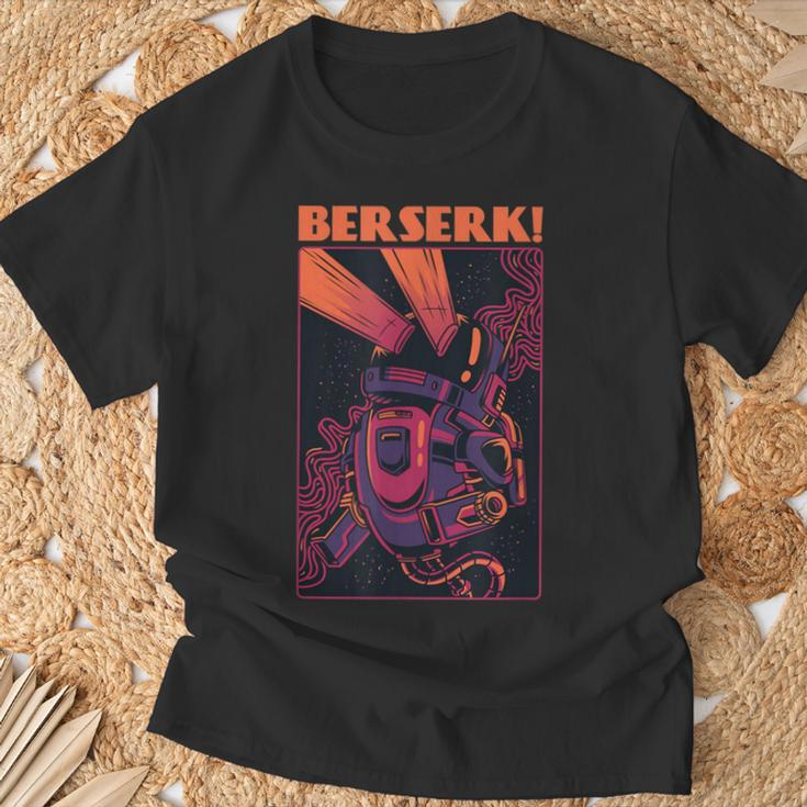 Retro Berserk Grafik T-Shirt in Schwarz, Vintage Anime Design Tee Geschenke für alte Männer