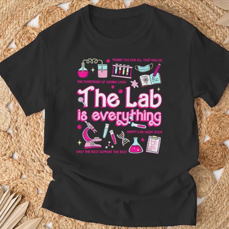 Retro Pink The Lab Is Everything Happy Lab Week 2024 T-Shirt Gifts for Old Men