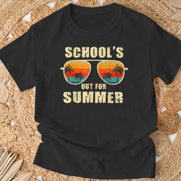 Retro Schools Out For Summer Last Day Of School Teacher Boy T-Shirt Gifts for Old Men