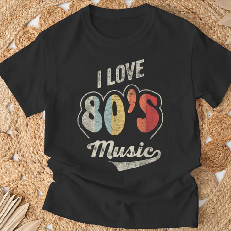 Retro Vintage 80'S Music I Love 80S Music 80S Bands T-Shirt Gifts for Old Men
