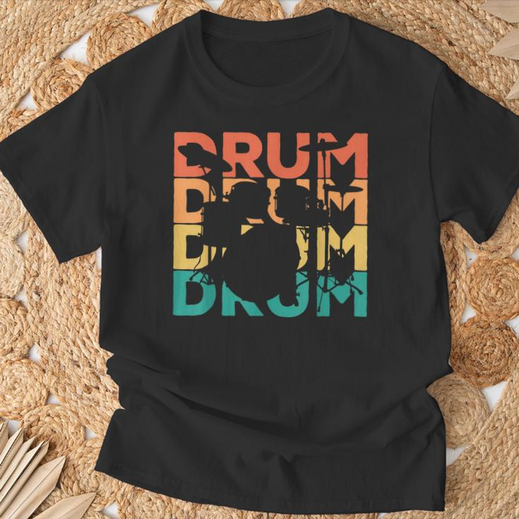 Retro Vintage Drums For Drummers & Drummers T-Shirt Geschenke für alte Männer