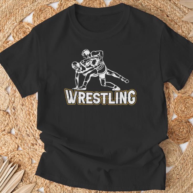 Ring Wrestler Ringer Ring Combat Ringsport T-Shirt Geschenke für alte Männer