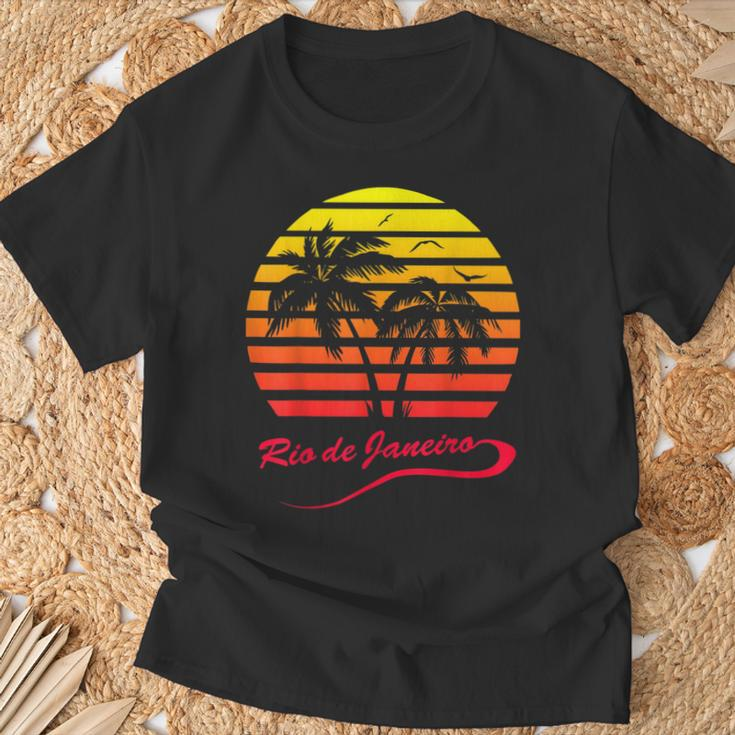 Rio De Janeiro Sunset T-Shirt Geschenke für alte Männer