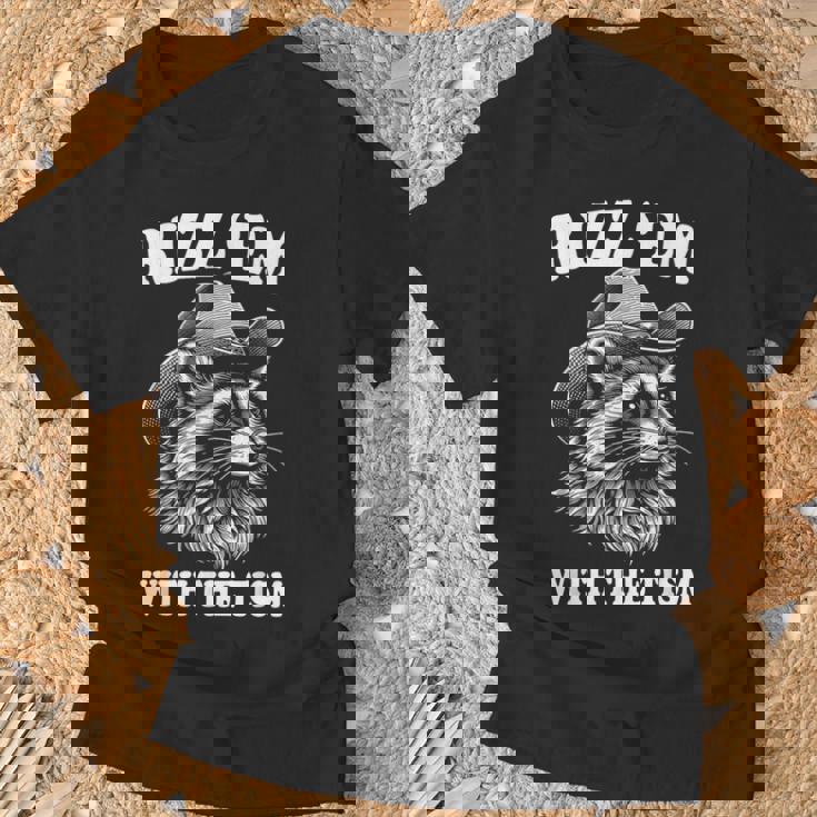 Rizz Em With The Tism Raccoon Meme T-Shirt Gifts for Old Men