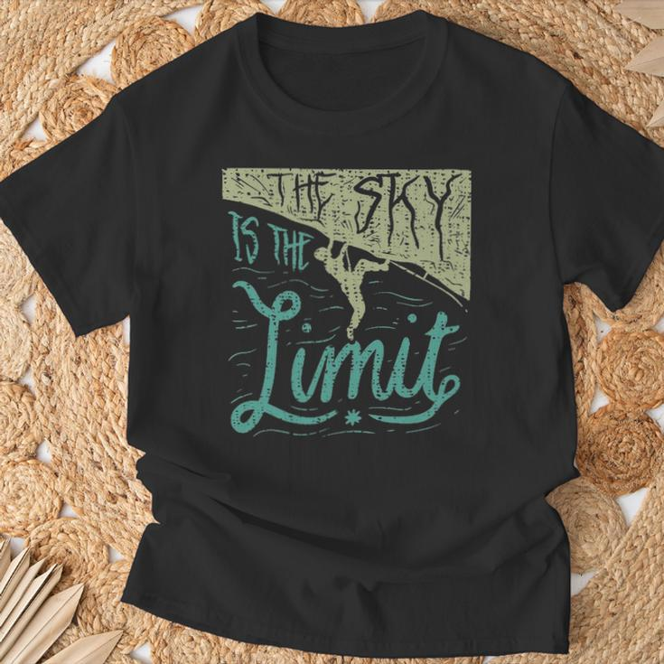 Rock Climber Positive Quote Mountain Rock Climbing T-Shirt Gifts for Old Men