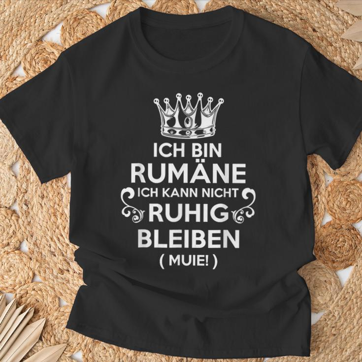 Rom Staat Rumänisch Geschenk Romania Fans T-Shirt Geschenke für alte Männer