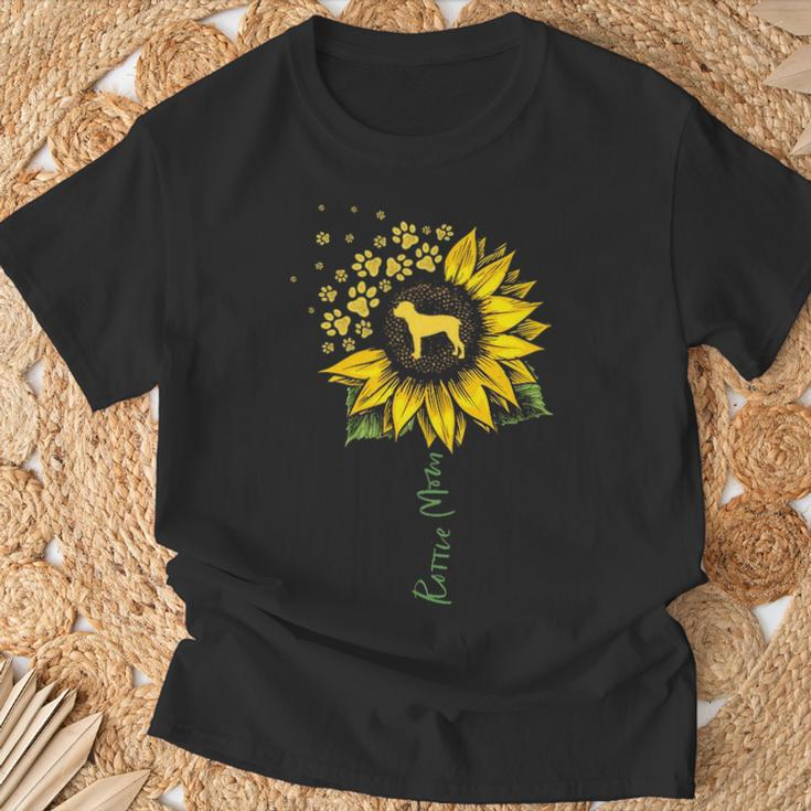 Rottie Mom Sunflower Rottweiler Dog Mom Mama T-Shirt Gifts for Old Men