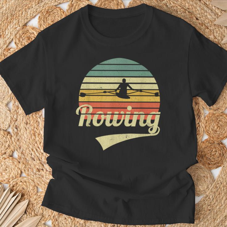 Rowing Rowing Outfit In Vintage Retro Style Vintage T-Shirt Geschenke für alte Männer
