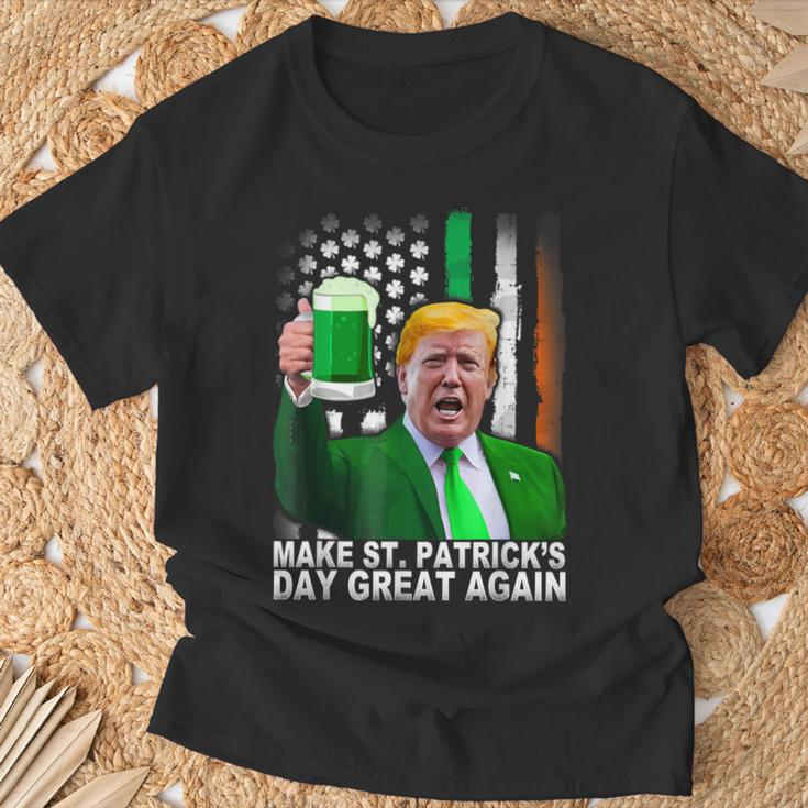 Make Saint St Patrick's Day Great Again Trump T-Shirt Gifts for Old Men