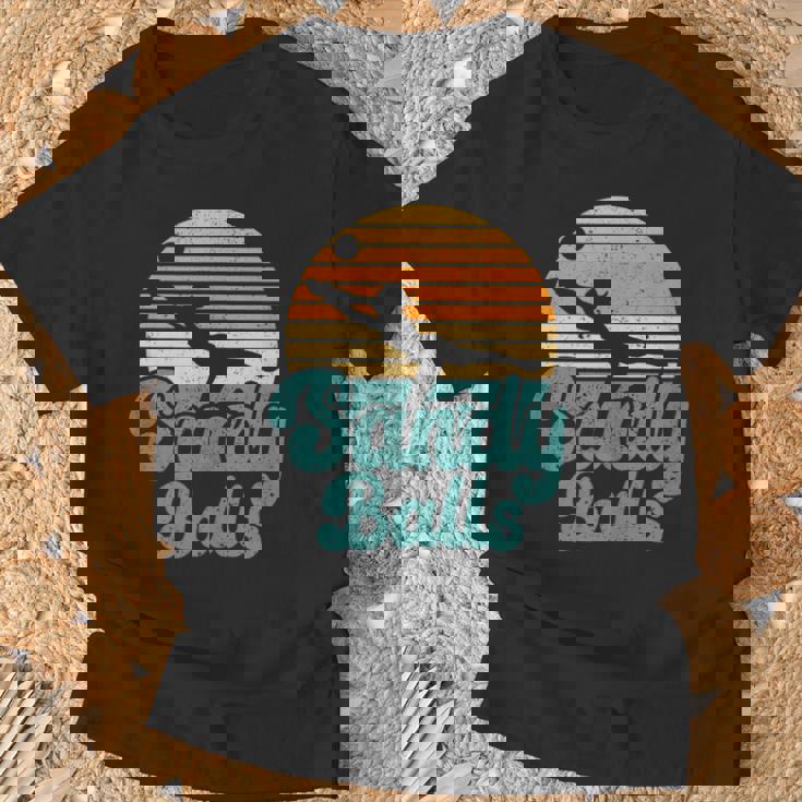 Sandy Balls Beach Volleyball Player Coach Fan Sports T-Shirt Gifts for Old Men Sandy Balls Beach Volleyball Player Coach Fan Sports T-Shirt Gifts for Old Men