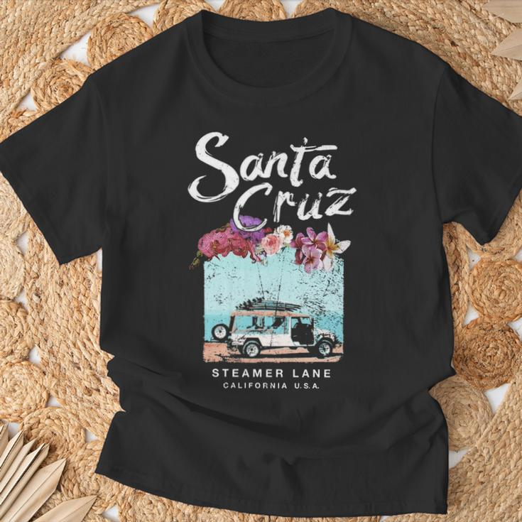 Santa Cruz Surf Van Vintage California Surfing T-Shirt Gifts for Old Men