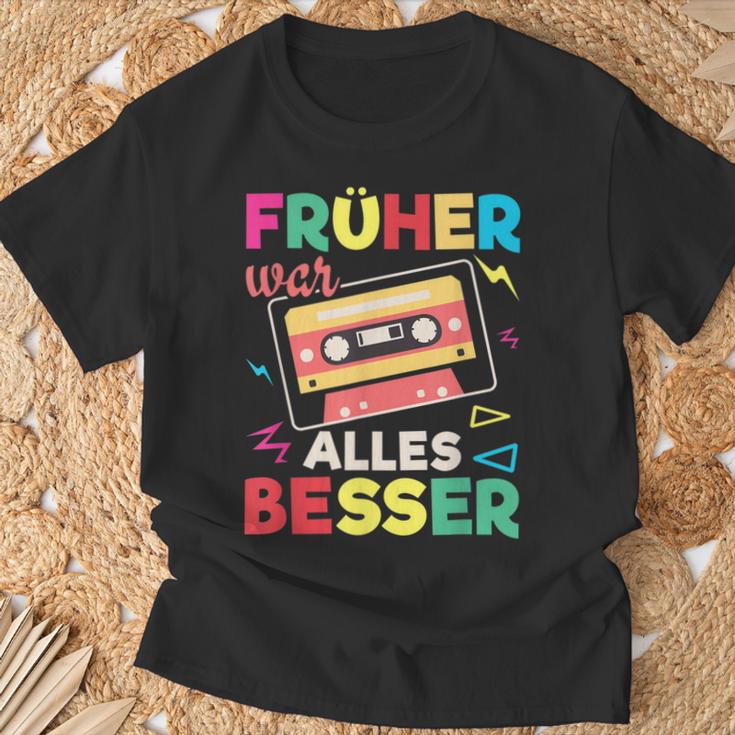 Sarcasm Nostalgia Oldschool Früher War Alles Besser T-Shirt Geschenke für alte Männer