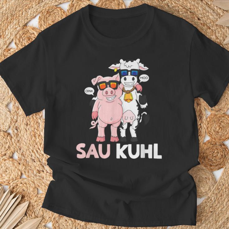 Sau Kuhl Word Game Cows Pig T-Shirt Geschenke für alte Männer