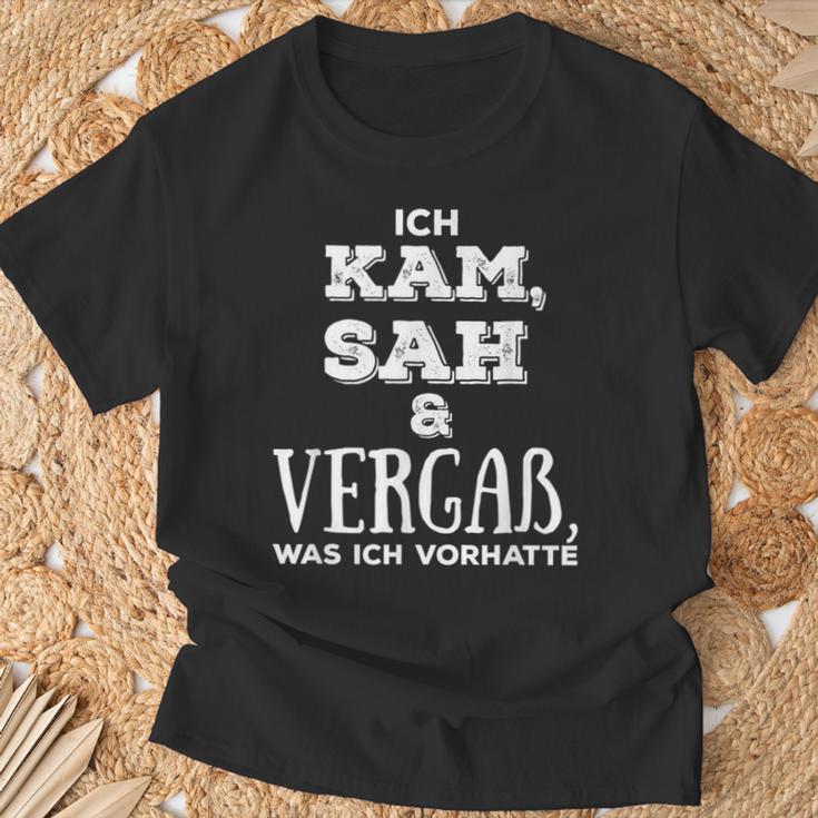 I Came Saw & Forget What I Wasorhatten T-Shirt Geschenke für alte Männer