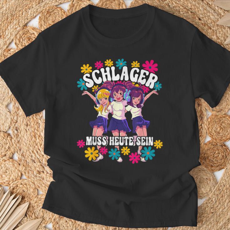 Schlager Muss Heute Sein T-Shirt Geschenke für alte Männer