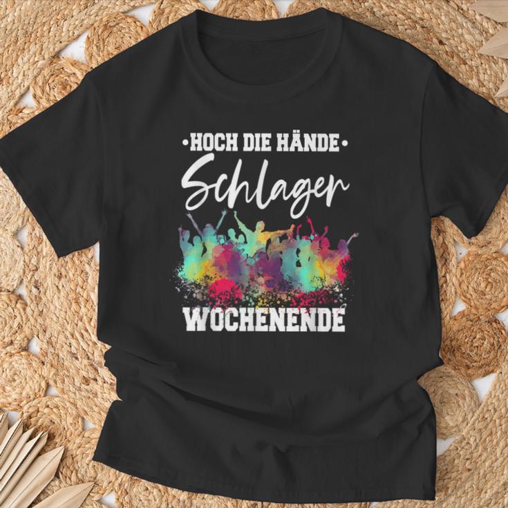 Schlagerparty Schlager Black S T-Shirt Geschenke für alte Männer