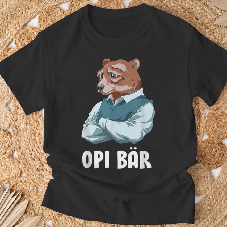 Schlauer Opi Bär Frisch Gebakener Opa German T-Shirt Geschenke für alte Männer