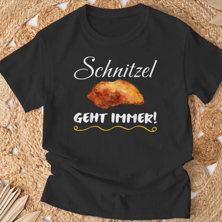 Schnitzel Geht Immer T-Shirt Geschenke für alte Männer