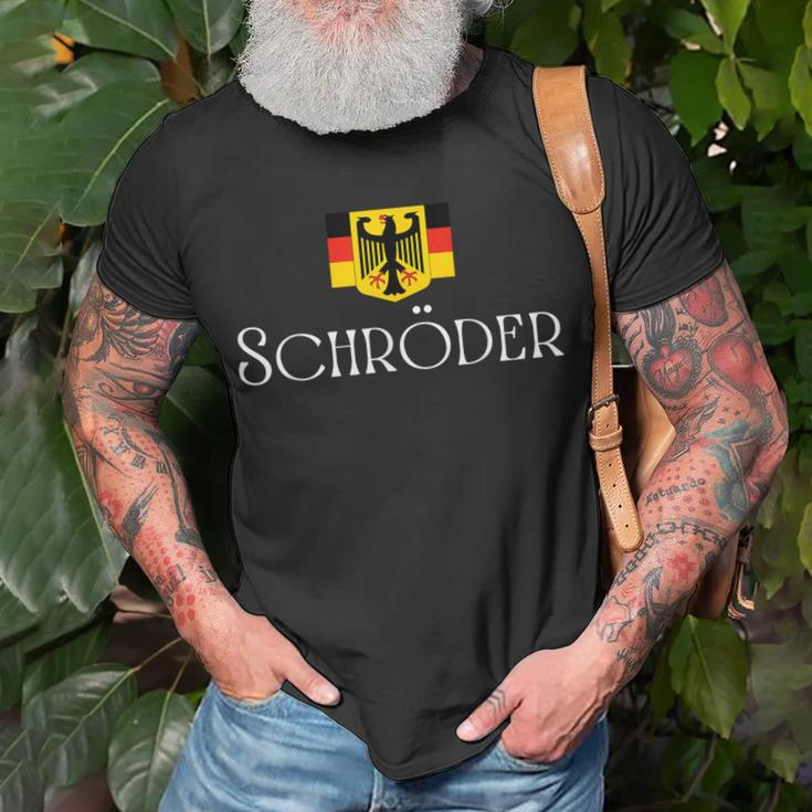 Schröder Surname German Family Name Heraldic Eagle Flag T-Shirt Gifts for Old Men